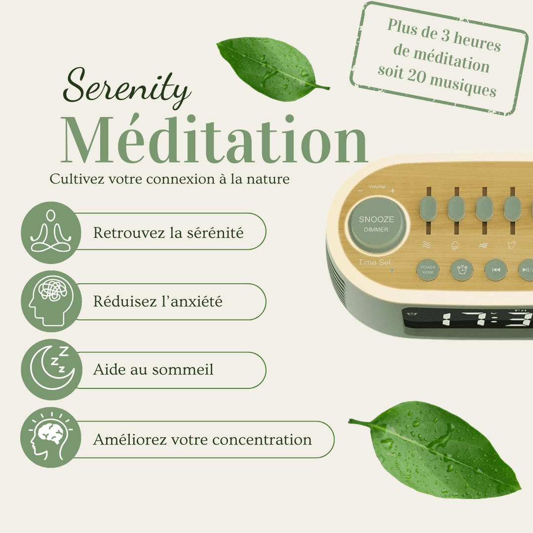 Présentation des bénéfices de Serenity de Maya Meditation