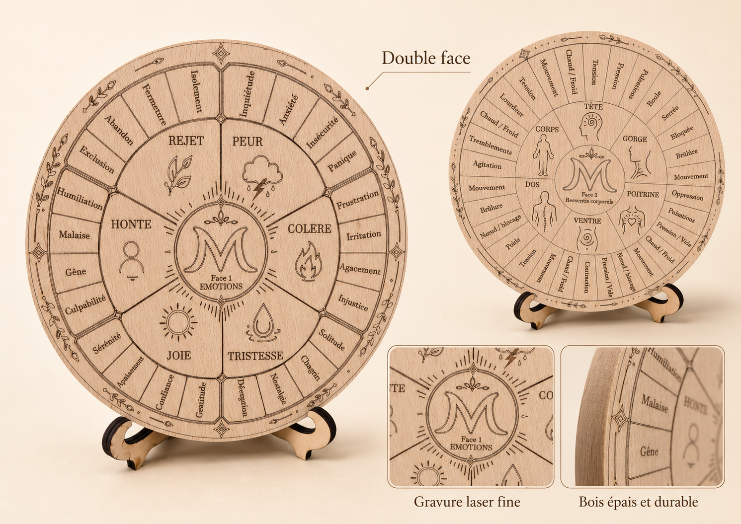 Détail de gravure laser de la roue Flow